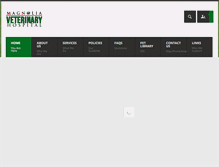 Tablet Screenshot of magnoliavet.com